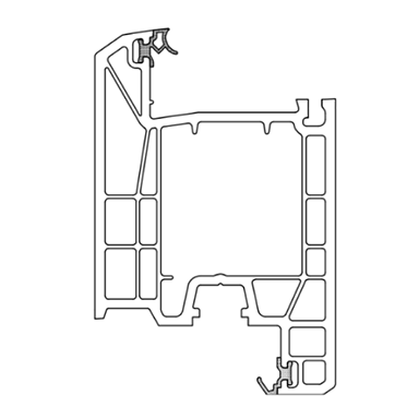 Профиль KBE 70 (внутреннее открывание)